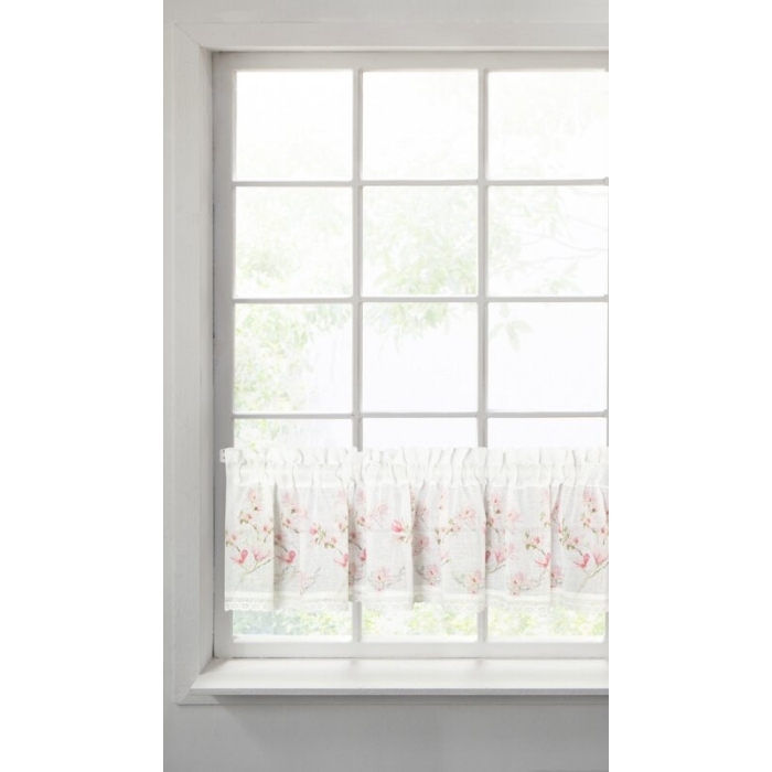 FIRANA GOTOWA AMELIA 150 X 30 CM BIAŁY