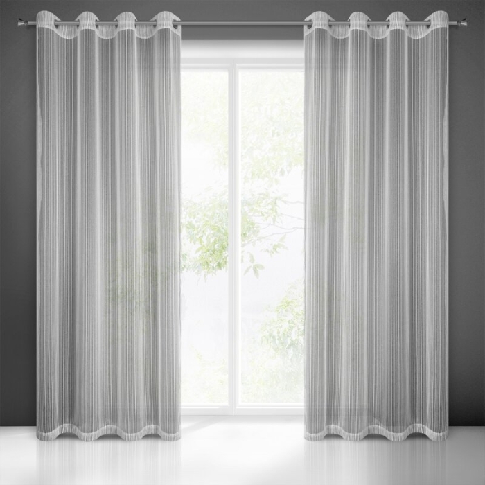 FIRANA GOTOWA NOELIA 140 X 250 CM SREBRNY
