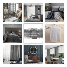 FIRANA GOTOWA NOELIA 140 X 250 CM SREBRNY