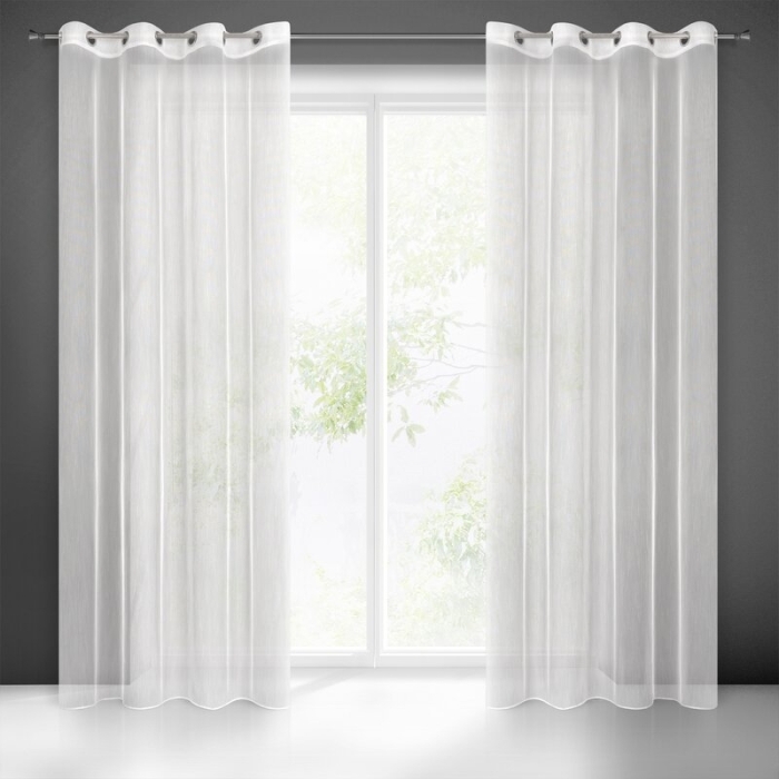 FIRANA GOTOWA NICEA 140 X 250 CM BIAŁY