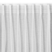FIRANA GOTOWA LAYLA NA TAŚMIE 140 X 300 CM BIAŁY