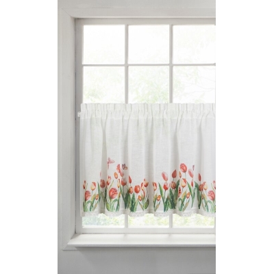 FIRANA GOTOWA STELLA NA TAŚMIE 150 X 60 CM BIAŁY