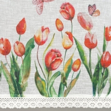 FIRANA GOTOWA STELLA NA TAŚMIE 150 X 60 CM BIAŁY