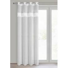 FIRANA GOTOWA ROSALIE 140 X 250 CM BIAŁY