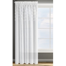 ZASŁONA GOTOWA D91 STELLA NA TAŚMIE 140 X 270 CM BIAŁY