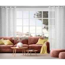ZASŁONA GOTOWA ELENOR 140 X 250 CM BIAŁY