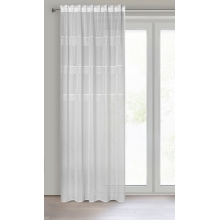 FIRANA GOTOWA INES NA TAŚMIE 140 X 270 CM BIAŁY