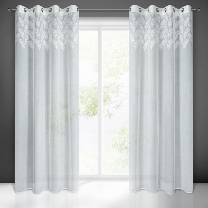 FIRANA GOTOWA ANET 140 X 250 CM BIAŁY