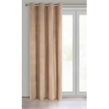 ZASŁONA GOTOWA MELANIE 140 X 250 CM CIEMNOBEŻOWY