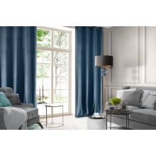 ZASŁONA GOTOWA D91 ROSA 140 X 250 CM GRANATOWY