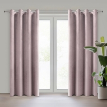 ZASŁONA GOTOWA D91 ROSA 140 X 250 CM PUDROWY RÓŻ