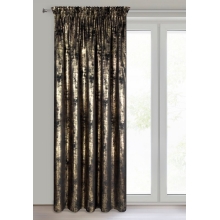 ZASŁONA GOTOWA RENIA NA TAŚMIE 140 X 270 CM CZARNY