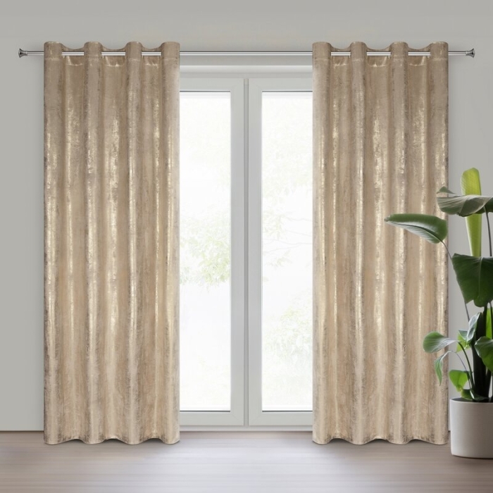 ZASŁONA GOTOWA RENIA 140 X 250 CM BEŻOWY