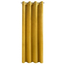 ZASŁONA GOTOWA D91 ROSA 140 X 250 CM MUSZTARDOWY