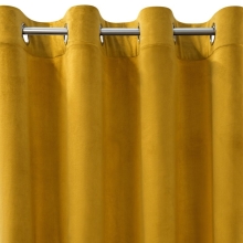 ZASŁONA GOTOWA D91 ROSA 140 X 250 CM MUSZTARDOWY