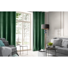 ZASŁONA GOTOWA D91 ROSA 140 X 250 CM CIEMNOZIELONY