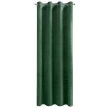 ZASŁONA GOTOWA D91 ROSA 140 X 250 CM CIEMNOZIELONY