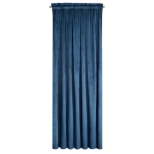 ZASŁONA GOTOWA D91 ROSA NA TAŚMIE 140 X 270 CM GRANATOWY