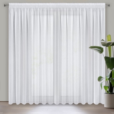 FIRANA GOTOWA ELPIDIA NA TAŚMIE 350 X 250 CM BIAŁY
