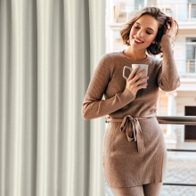 ZASŁONA GOTOWA SELINA NA TAŚMIE 140 X 270 CM KREMOWY