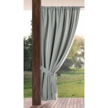 ZASŁONA GOTOWA GARDEN NA TAŚMIE 155 X 200 CM SREBRNY