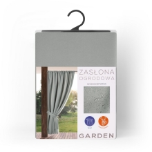 ZASŁONA GOTOWA GARDEN NA TAŚMIE 155 X 200 CM SREBRNY