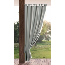 ZASŁONA GOTOWA GARDEN NA SZELKACH 155 X 260 CM SREBRNY