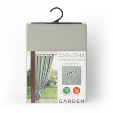 ZASŁONA GOTOWA GARDEN NA SZELKACH 155 X 260 CM SREBRNY