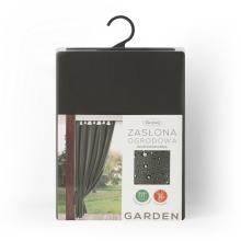 ZASŁONA GOTOWA GARDEN NA SZELKACH 155 X 220 CM GRAFITOWY