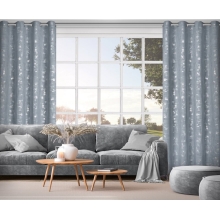 ZASŁONA GOTOWA SOLANA 140 X 250 CM JASNONIEBIESKI