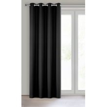 ZASŁONA GOTOWA RITA 140 X 250 CM CZARNY