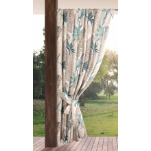 ZASŁONA GOTOWA GARDEN 8 NA TAŚMIE 155 X 200 CM BEŻOWY