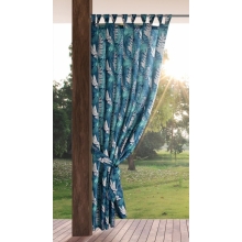 ZASŁONA GOTOWA GARDEN 9 NA SZELKACH 155 X 240 CM TURKUSOWY