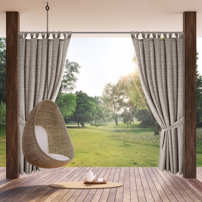 ZASŁONA GOTOWA GARDEN 10 NA SZELKACH 155 X 220 CM BRĄZOWY