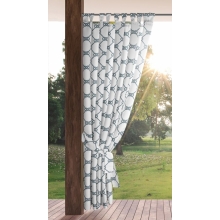 ZASŁONA GOTOWA GARDEN 16 NA SZELKACH 155 X 220 CM BIAŁY