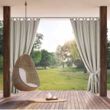 ZASŁONA GOTOWA GARDEN NA SZELKACH 155 X 240 CM BEŻOWY