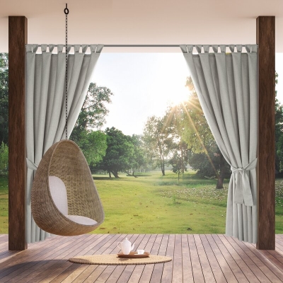 ZASŁONA GOTOWA GARDEN NA SZELKACH 155 X 260 CM SREBRNY