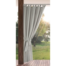 ZASŁONA GOTOWA GARDEN NA SZELKACH 155 X 260 CM SREBRNY