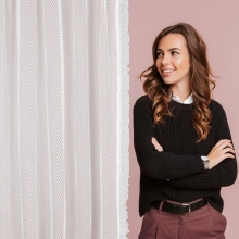 FIRANA GOTOWA AGNESS NA TAŚMIE 140 X 270 CM BIAŁY