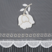 FIRANA GOTOWA AVRIL NA TAŚMIE 140 X 270 CM BIAŁY
