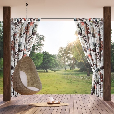 ZASŁONA GOTOWA GARDEN 21 NA SZELKACH 155 X 220 CM BIAŁY