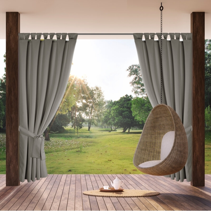 ZASŁONA GOTOWA GARDEN2 NA SZELKACH 155 X 220 CM SREBRNY