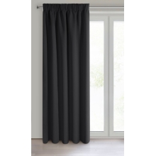 ZASŁONA GOTOWA D91 PARISA NA TAŚMIE 140 X 270 CM CZARNY