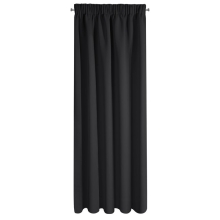 ZASŁONA GOTOWA D91 PARISA NA TAŚMIE 140 X 270 CM CZARNY