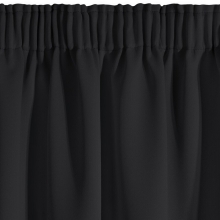 ZASŁONA GOTOWA D91 PARISA NA TAŚMIE 140 X 270 CM CZARNY