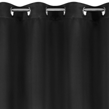 ZASŁONA GOTOWA D91 PARISA 140 X 250 CM CZARNY