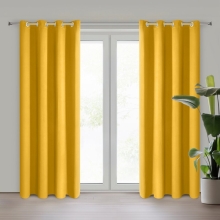 ZASŁONA GOTOWA D91 PARISA 140 X 250 CM MUSZTARDOWY
