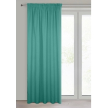 ZASŁONA GOTOWA D91 PARISA NA TAŚMIE 140 X 270 CM TURKUSOWY