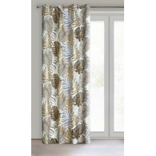 ZASŁONA GOTOWA D91 KORFU 140 X 250 CM BRĄZOWY