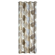 ZASŁONA GOTOWA D91 KORFU 140 X 250 CM BRĄZOWY